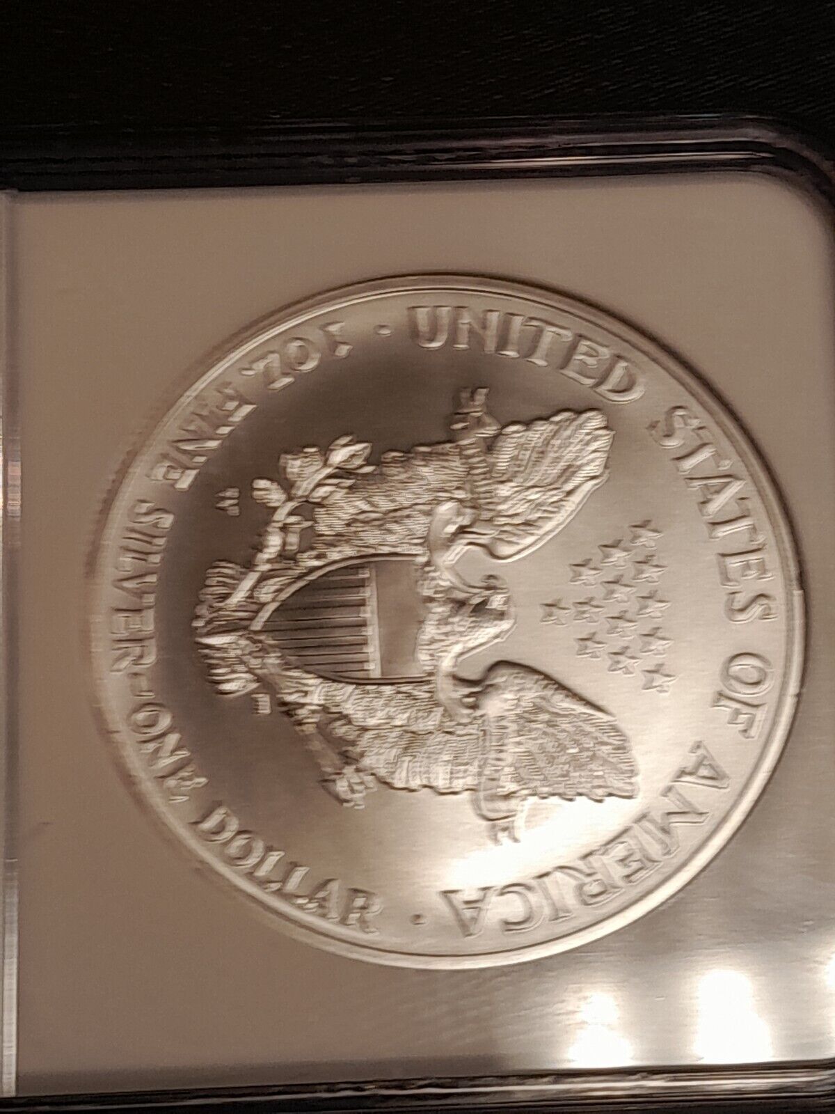 2008 W Eagle Silver $1 Reverse of 2007 MS 70 NGC Ultra Rare