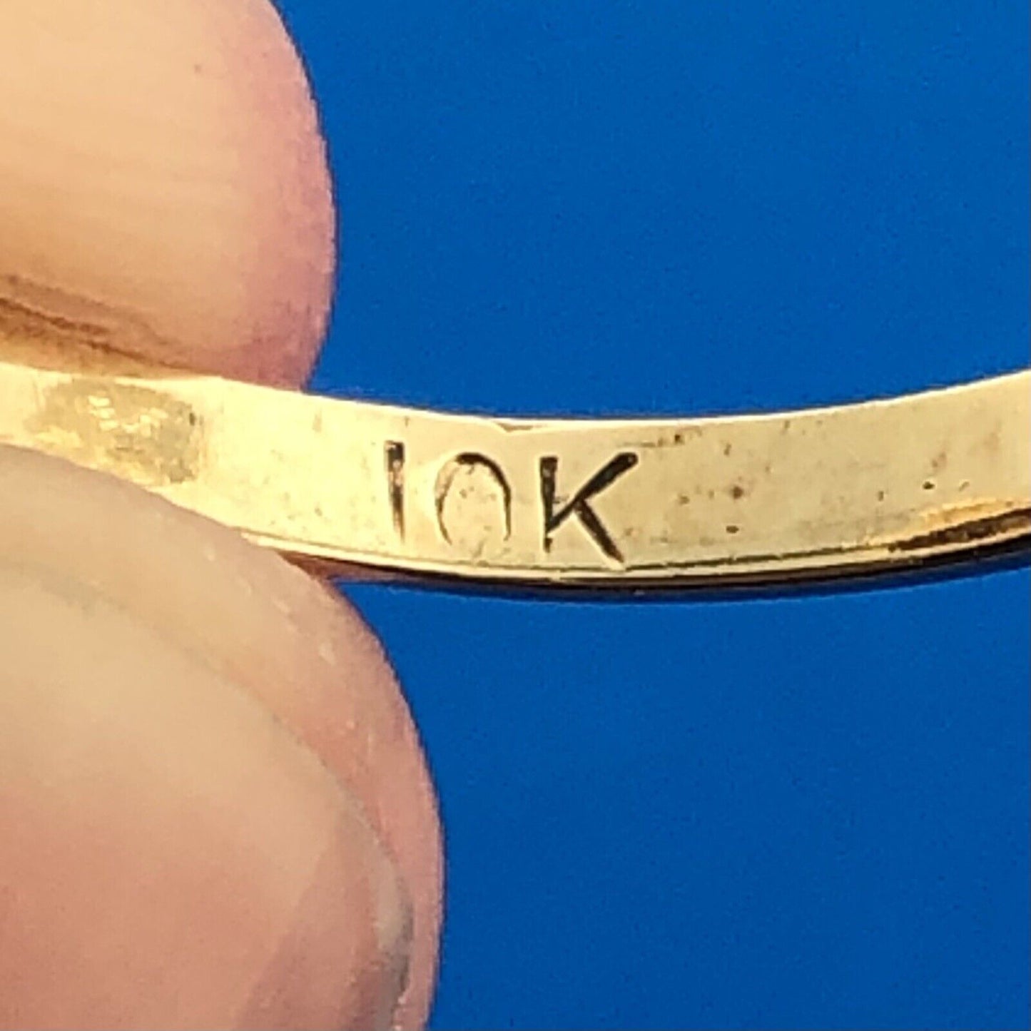 Designer 10K Yellow Gold Red Spinel Duo January Anniversary Modern Bypass Ring