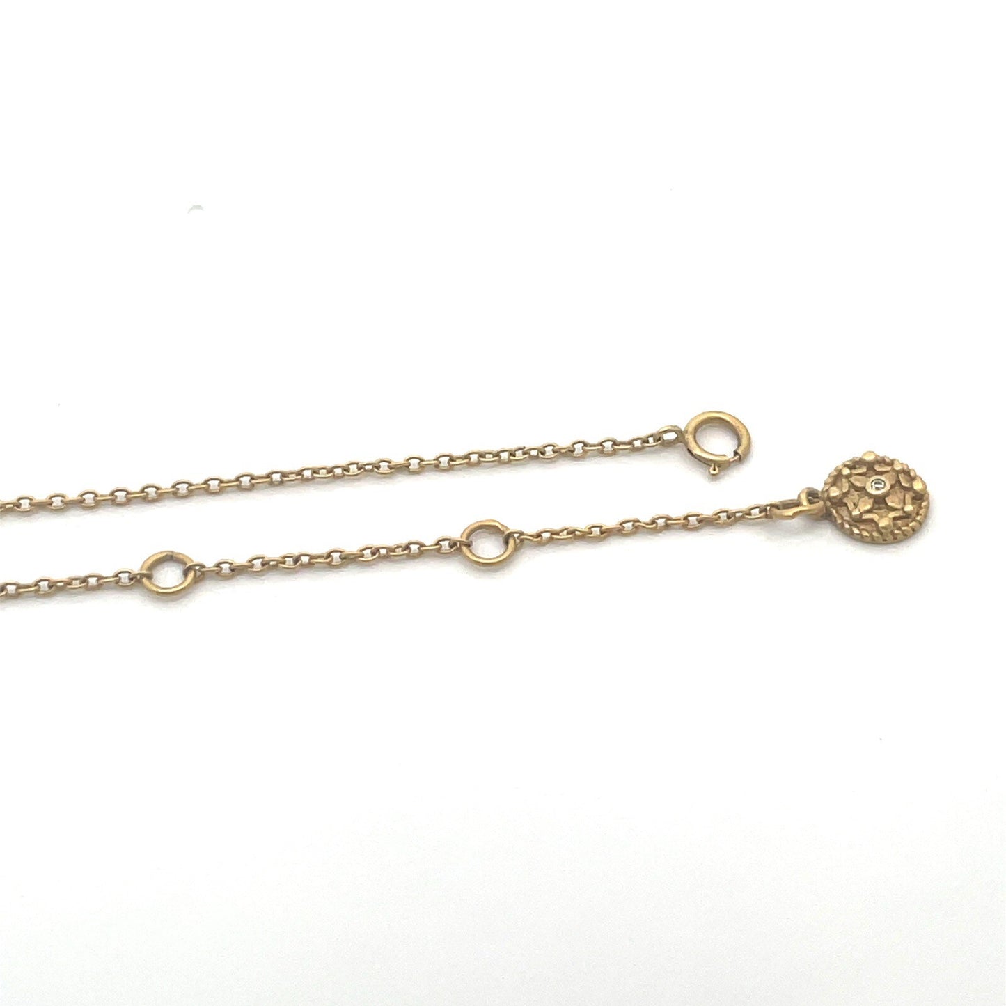 Freida Rothman 925 Sterling Silver Vermeil Cubic Zirconia CZ Pendant Necklace