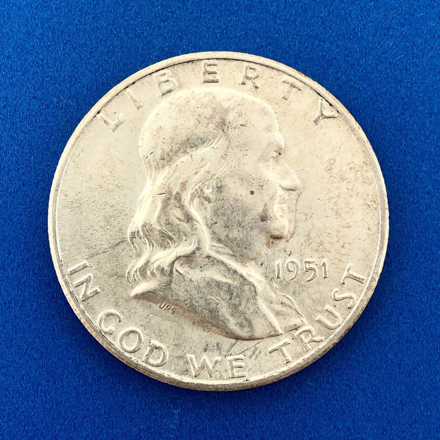 1951 S Franklin Silver Half Dollar Better Key Date Rare San Francisco Mint Coin