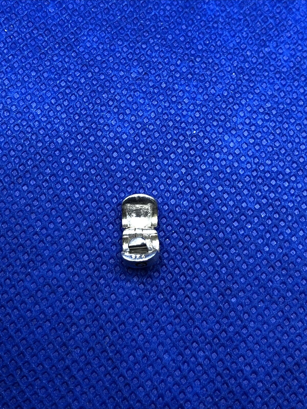 Authentic KALIA 925 Sterling Silver Petite Signature Slide Bracelet Clip Charm