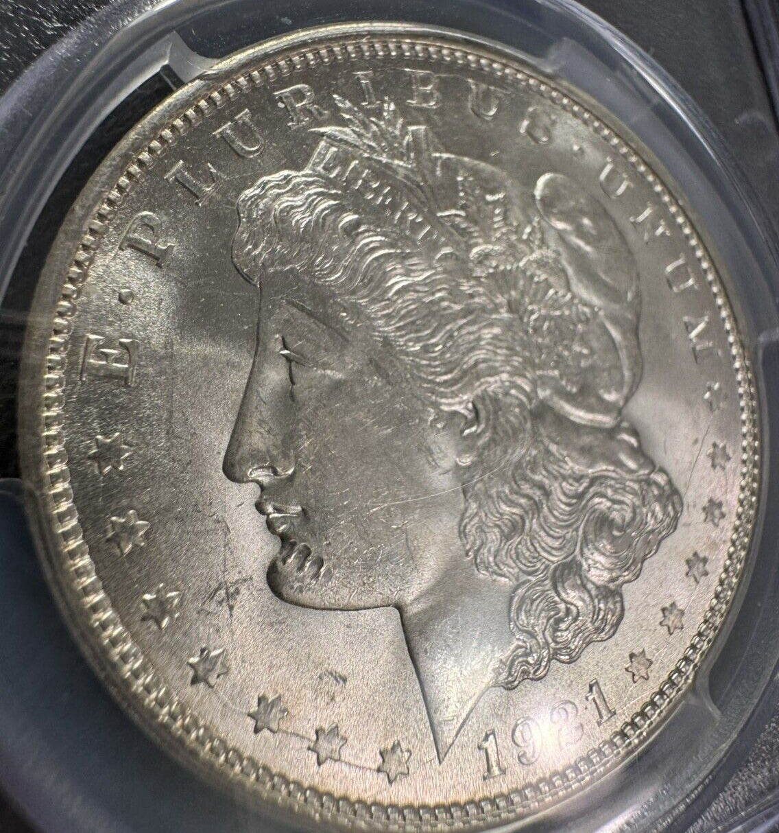 1921 D PCGS Graded MS 63 S$1 Silver Morgan Dollar Coin