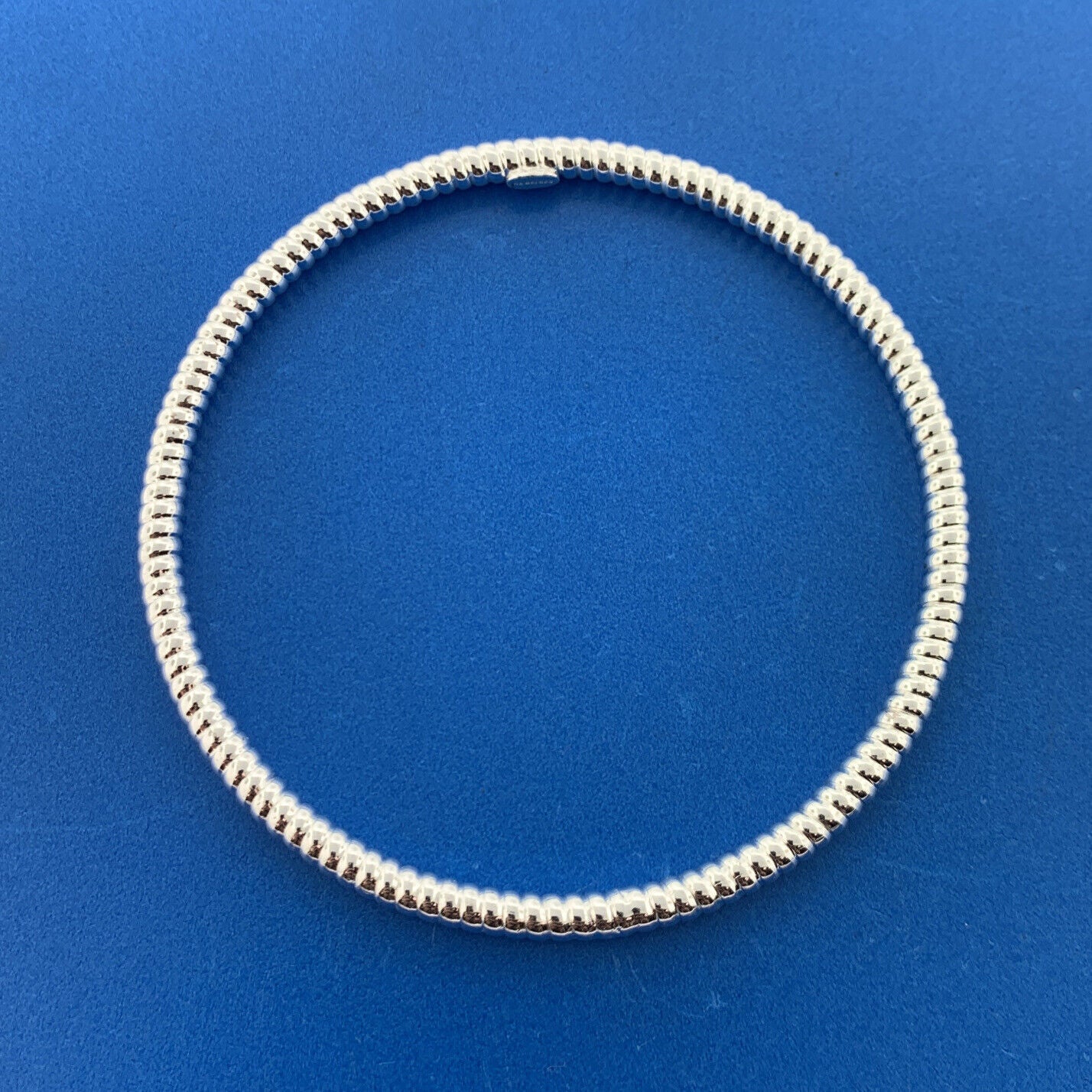 Designer Sterling Silver 925 Twisted Metal Cable 8" 4 Bangle Bracelet Set