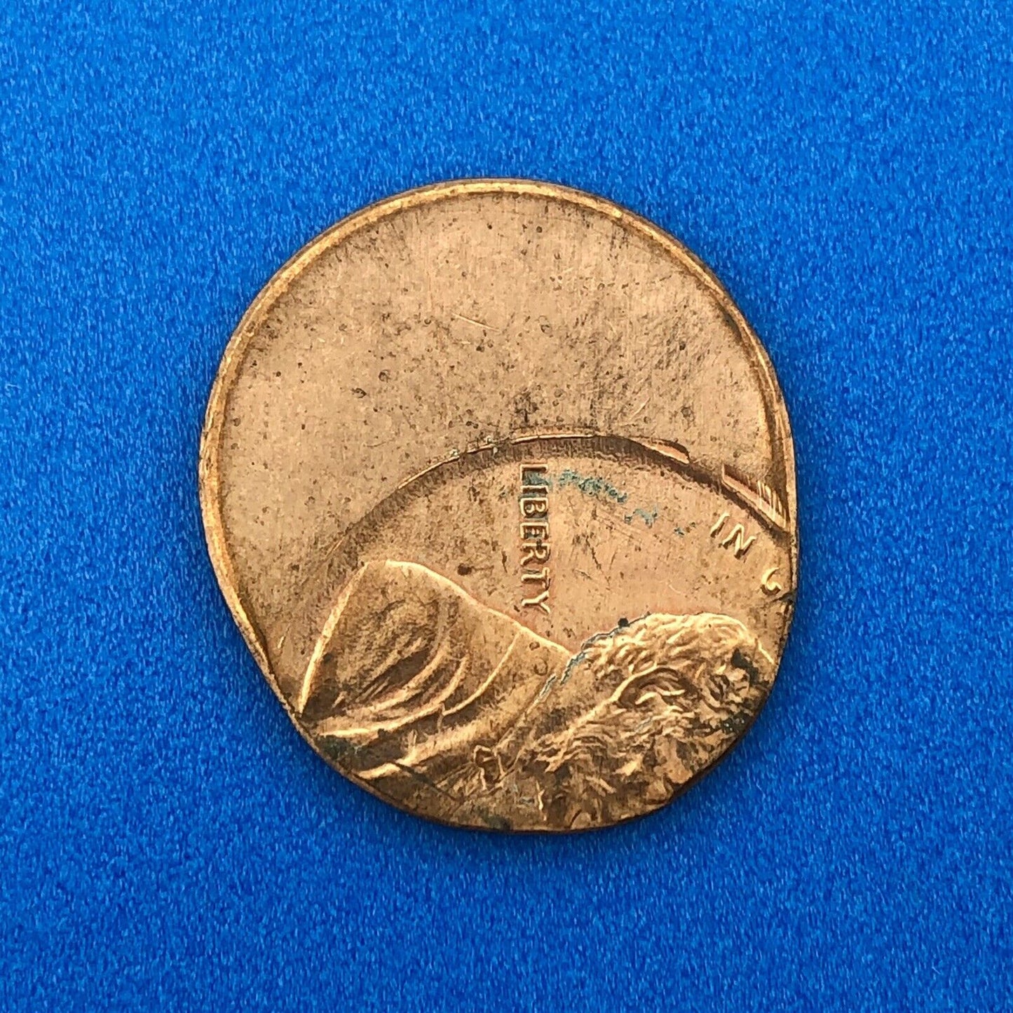 No Date Modern Era Lincoln Memorial One Cent Copper Alloy Off Center Error Coin