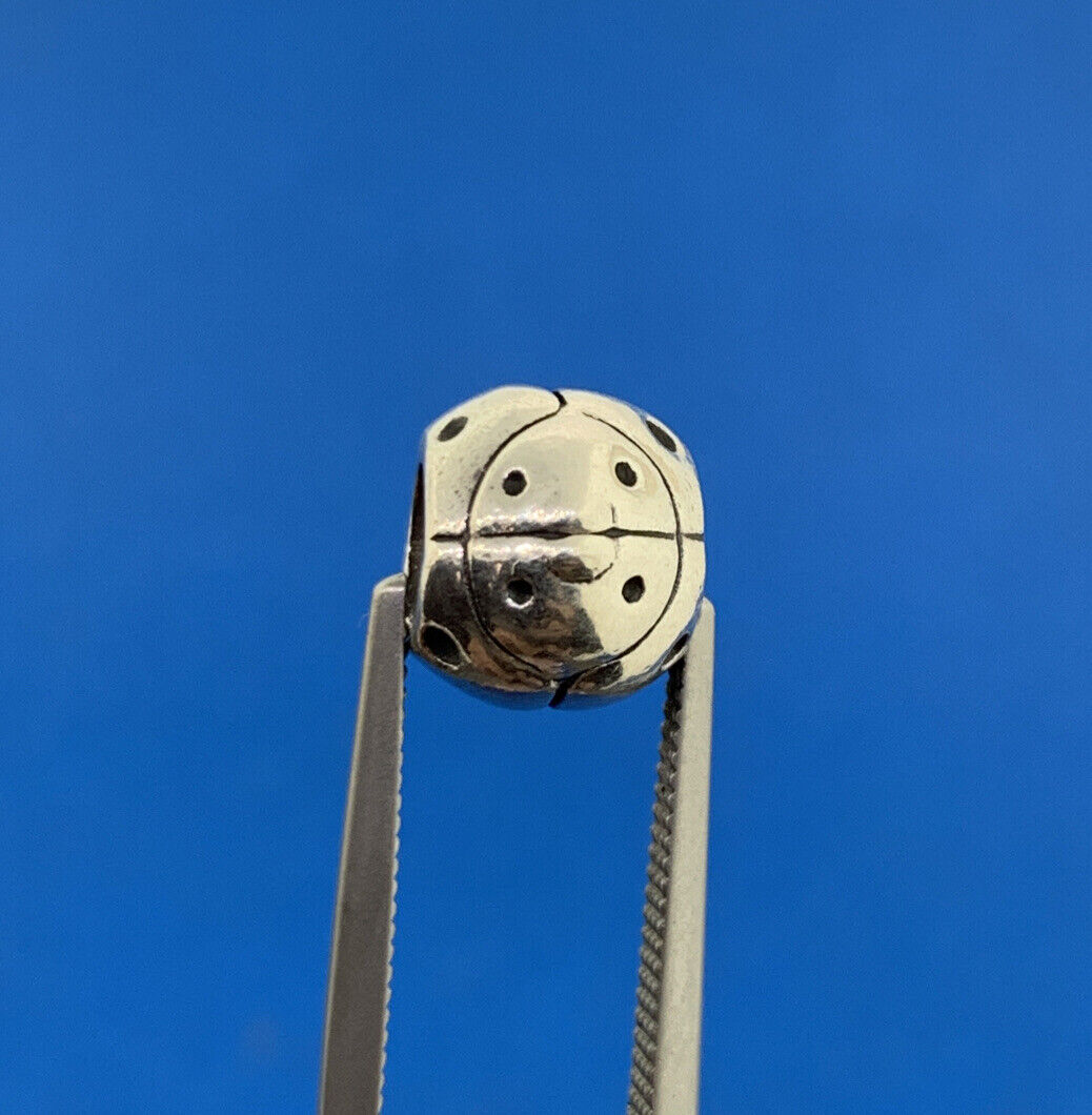 Authentic PANDORA 925 Sterling Silver LadyBug 790135 Retired Bracelet Charm