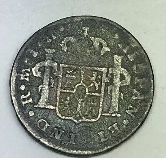 1809 Mexico Silver 1/2 Real Mexico City Ferdinand VII Pirate Treasure Coin