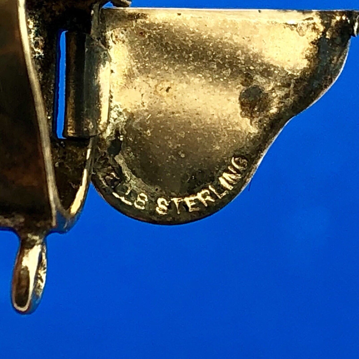 Vintage Wells Sterling Silver 925 Gold Wash Grand Baby Piano Movable Charm