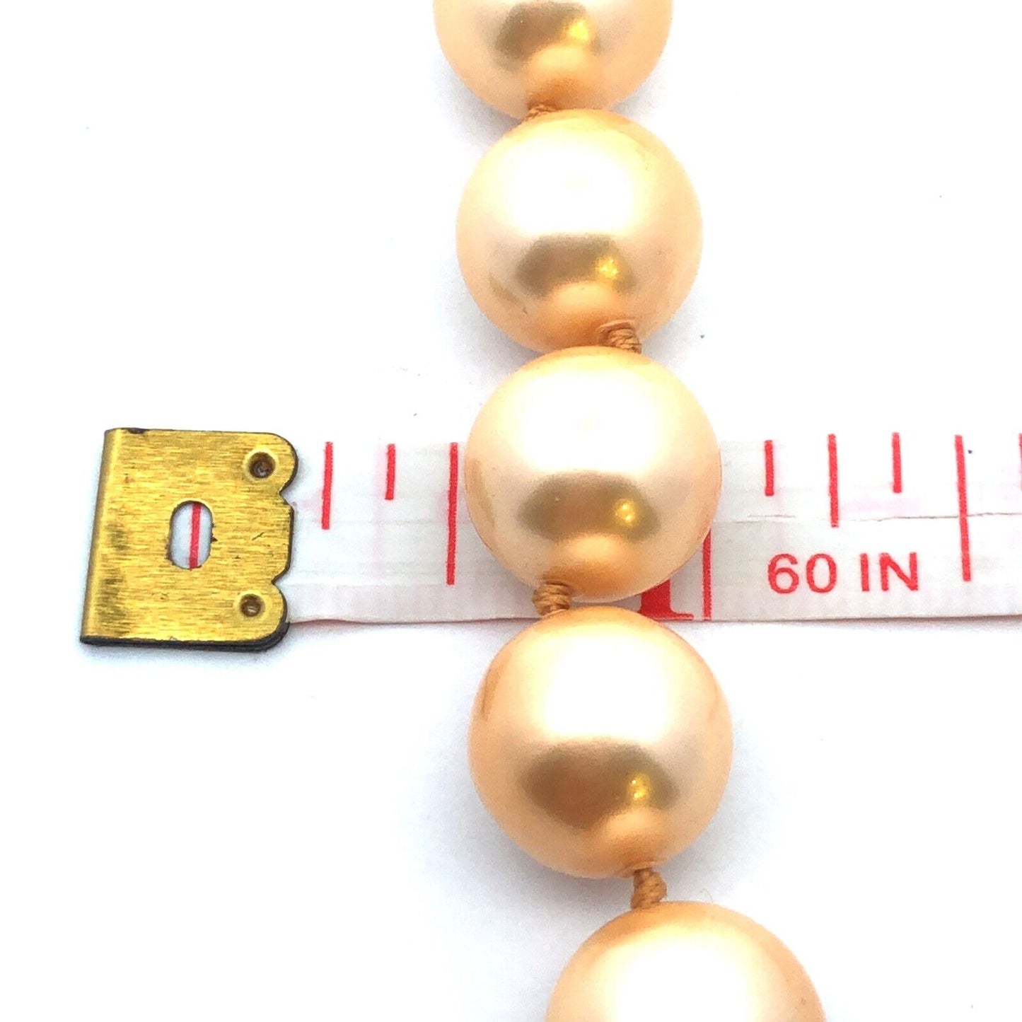 Vintage Designer 14K Yellow Gold Gold 12.5 mm Gold Pearl Statement Necklace