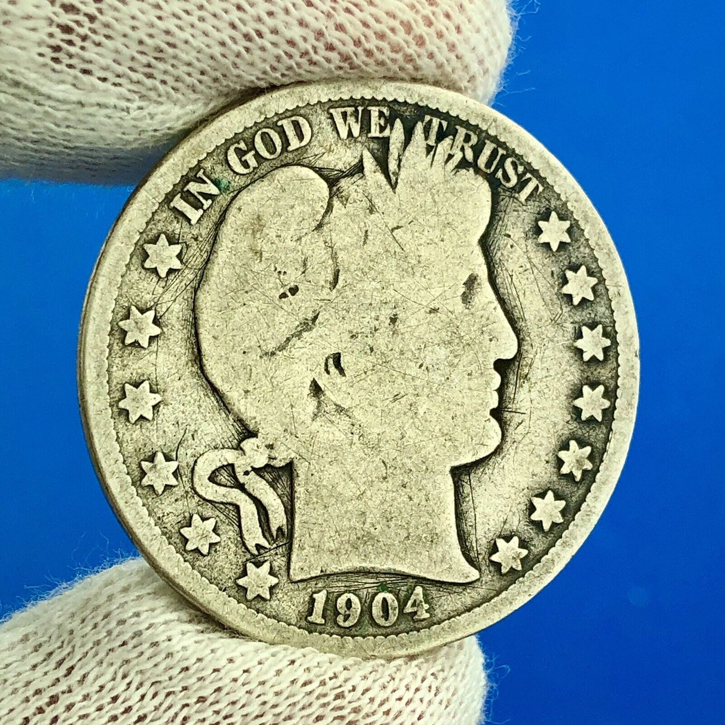 1904 O Silver Barber Half Dollar Better Key Date Rare Scarce New Orleans Coin