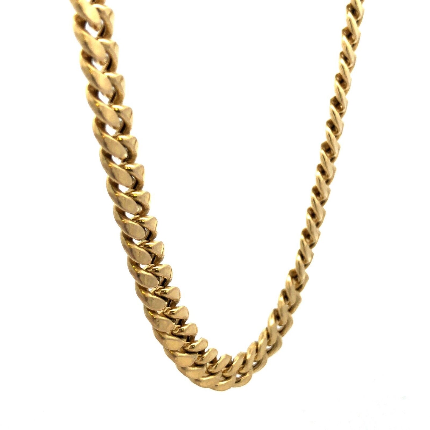 Designer IGS 10K Yellow Gold Miami Cuban Curb Link 23" Chain Necklace