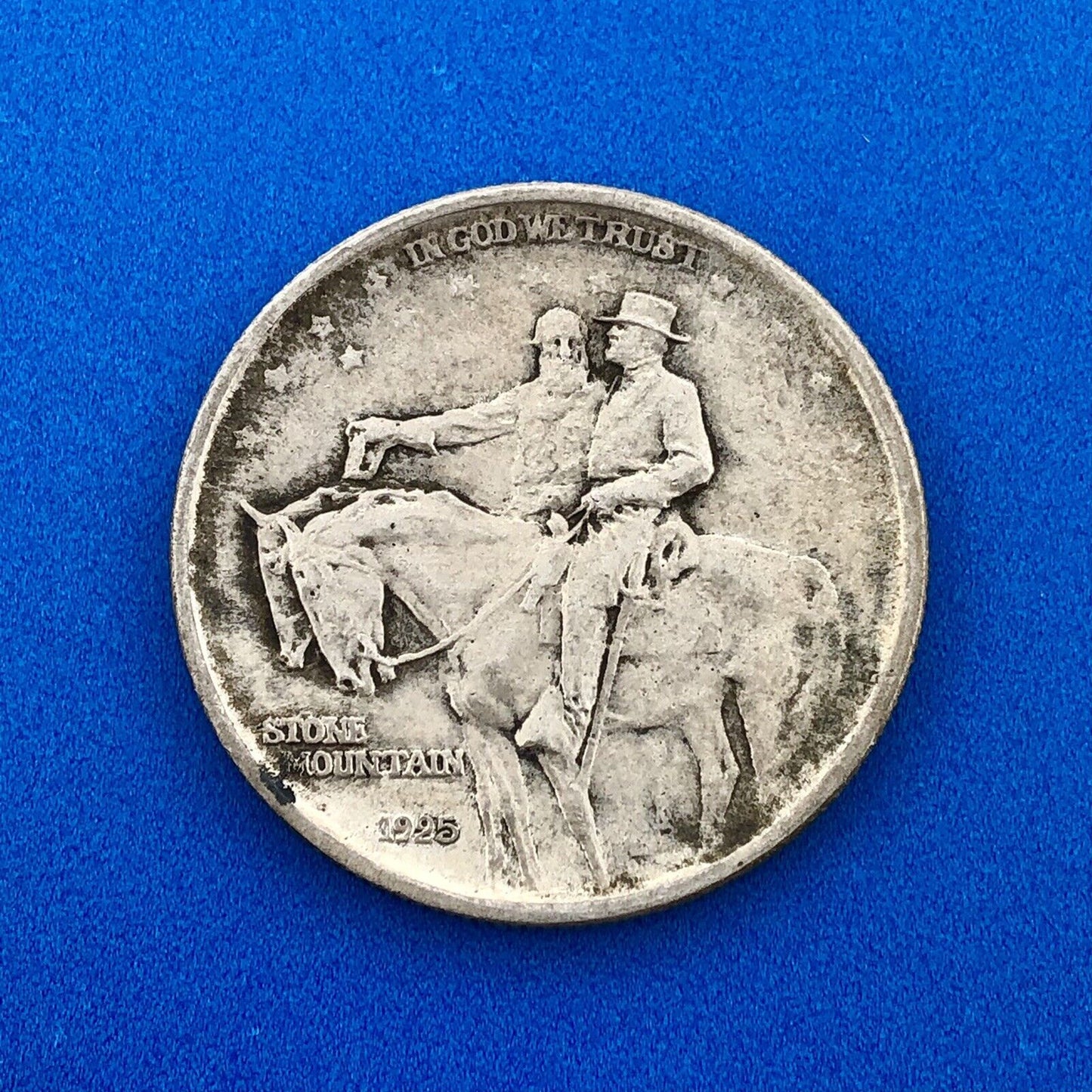 1925 P Stone Mountain Commemorative .900 Silver Half Dollar XF Rare Coin