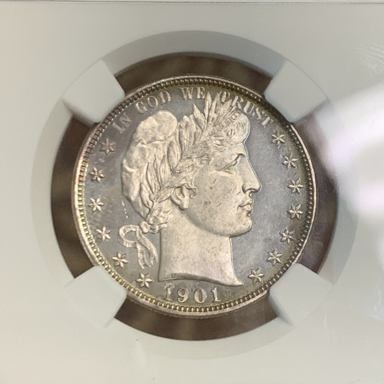 1901 P Proof Silver Barber Half Dollar $.50 NGC PF64