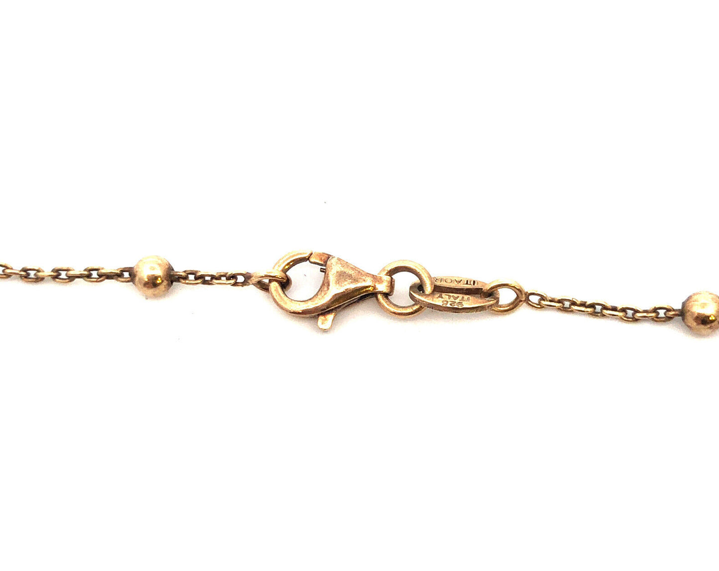 Designer Italy 925 Sterling Silver Vermeil Gold Tone Floral Pendant Necklace