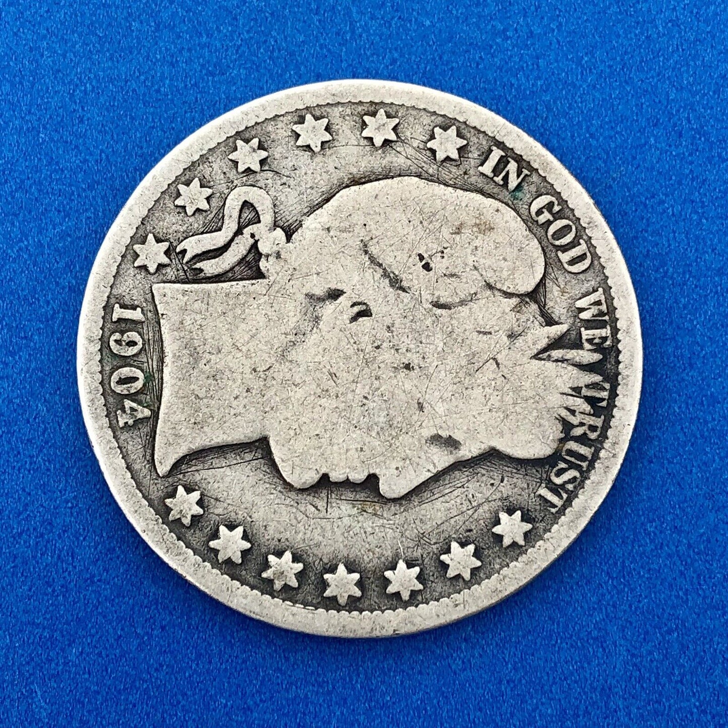 1904 O Silver Barber Half Dollar Better Key Date Rare Scarce New Orleans Coin