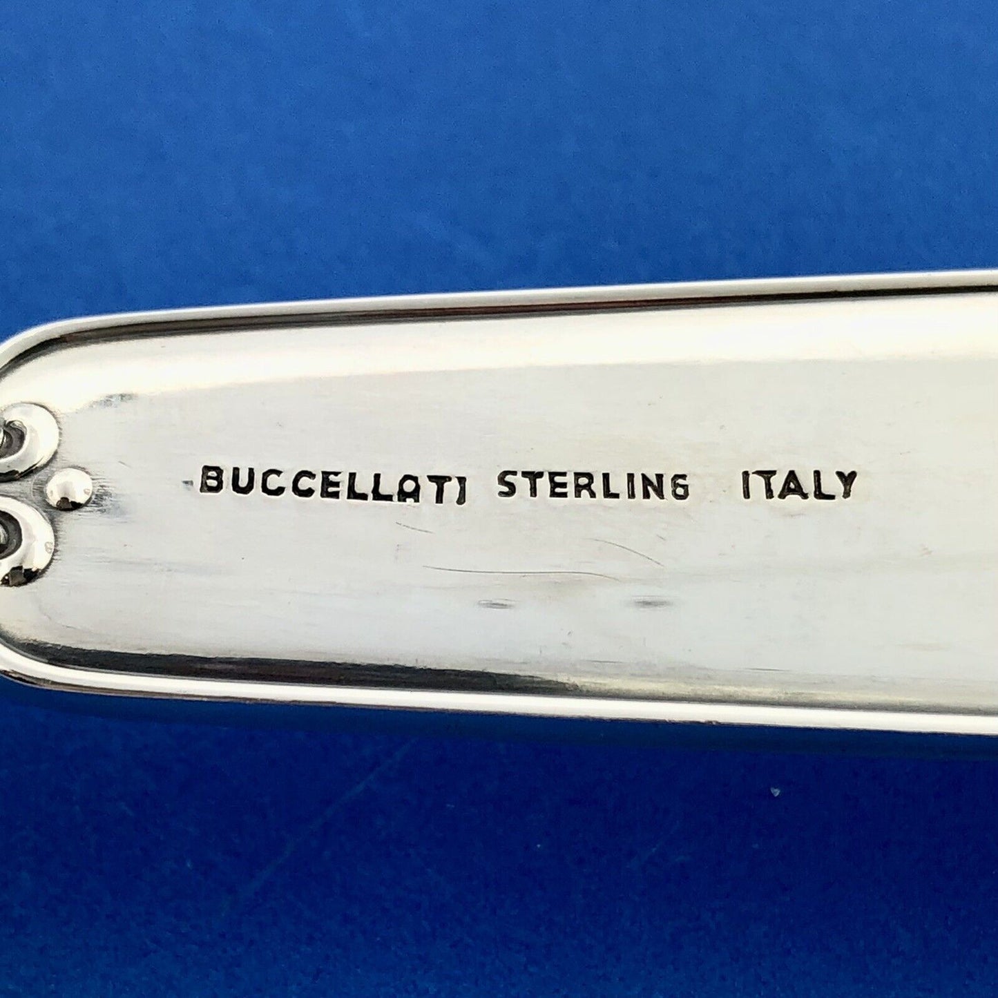 Buccellati Anacapri Italian 925 Sterling Silver Salad Server Serving Fork 9-3/4"