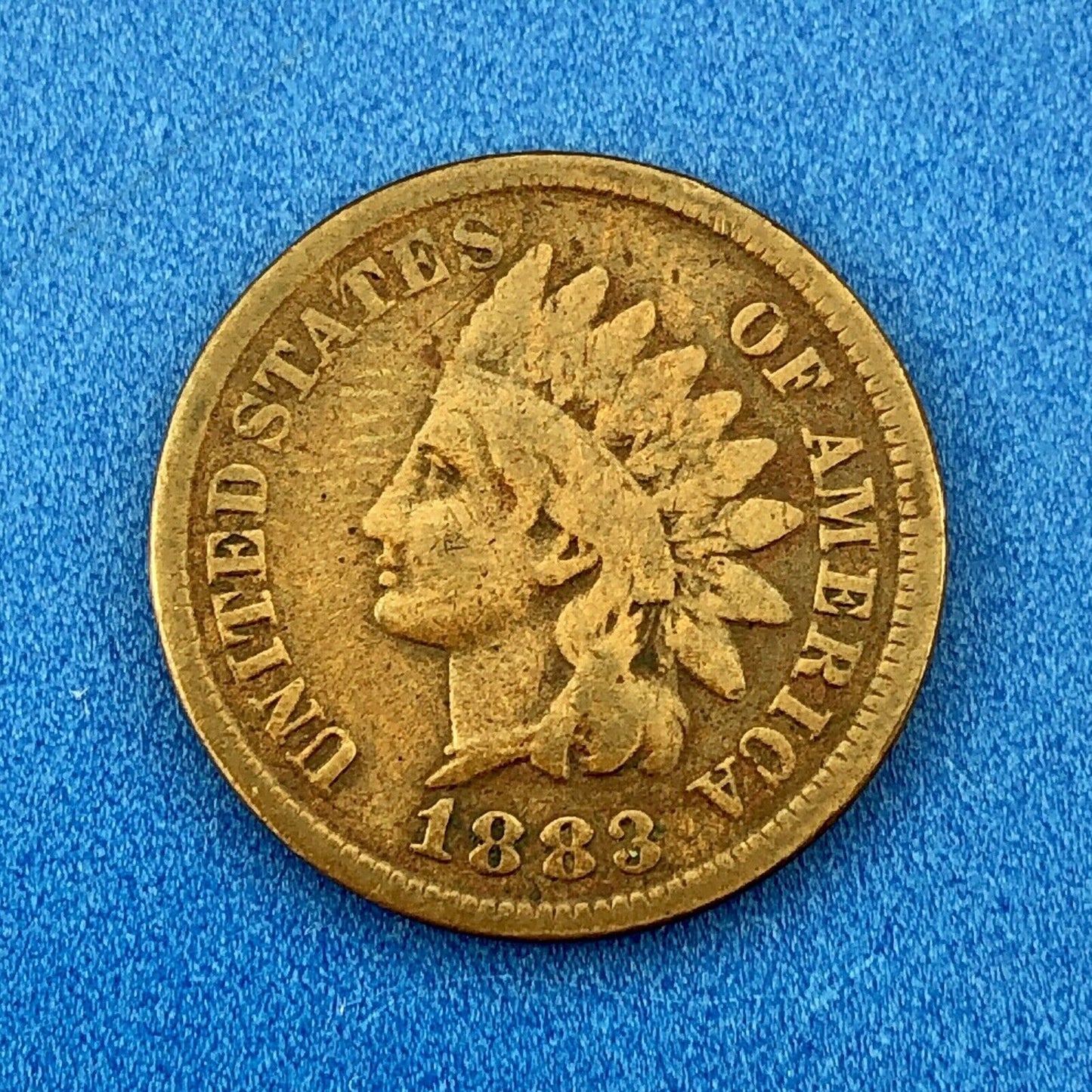 1883 Indian Head One Cent Penny Type 3 Bronze Better Key Philadelphia Coin