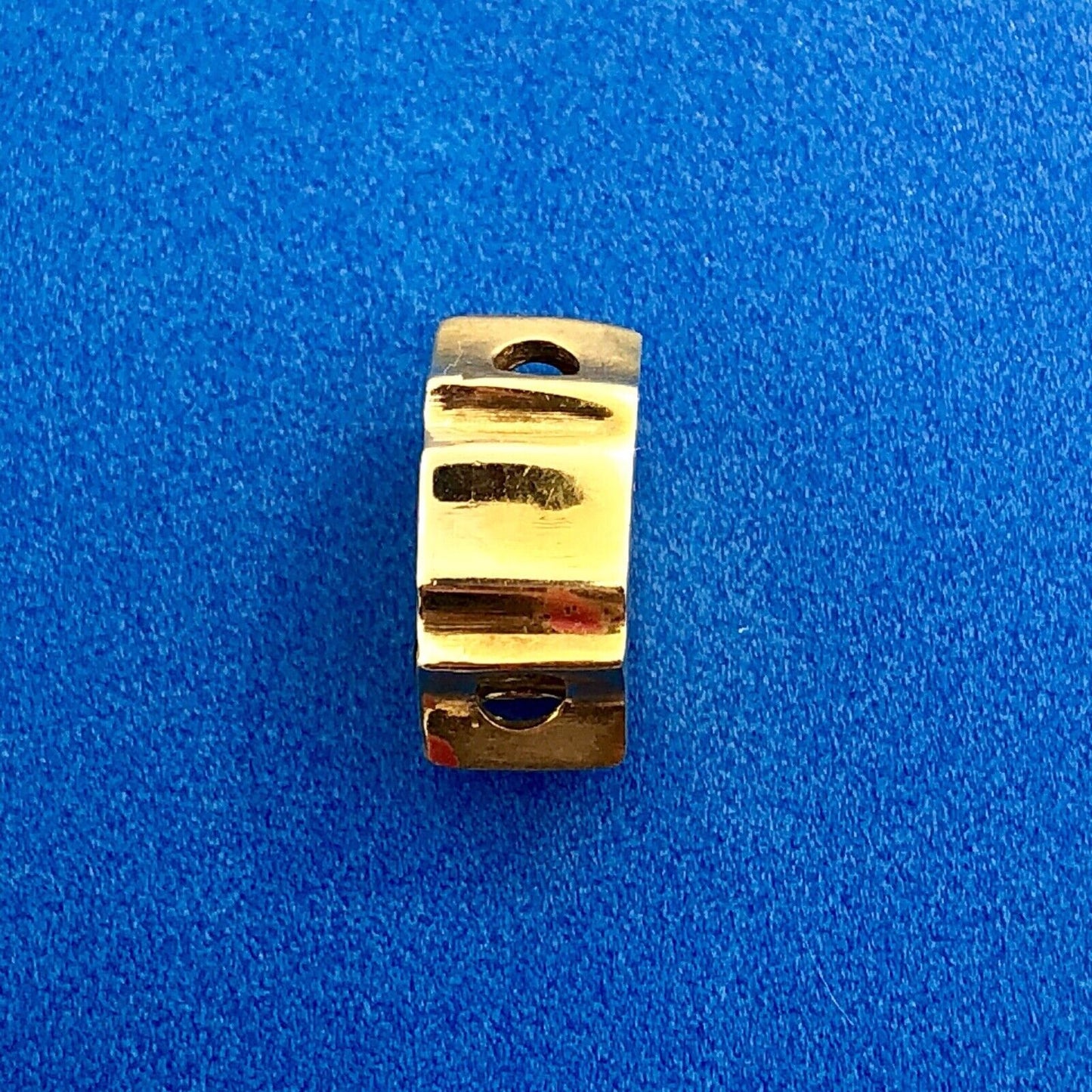Designer 14K Yellow Gold 585 Amethyst February Occasion Slide Bracelet Charm