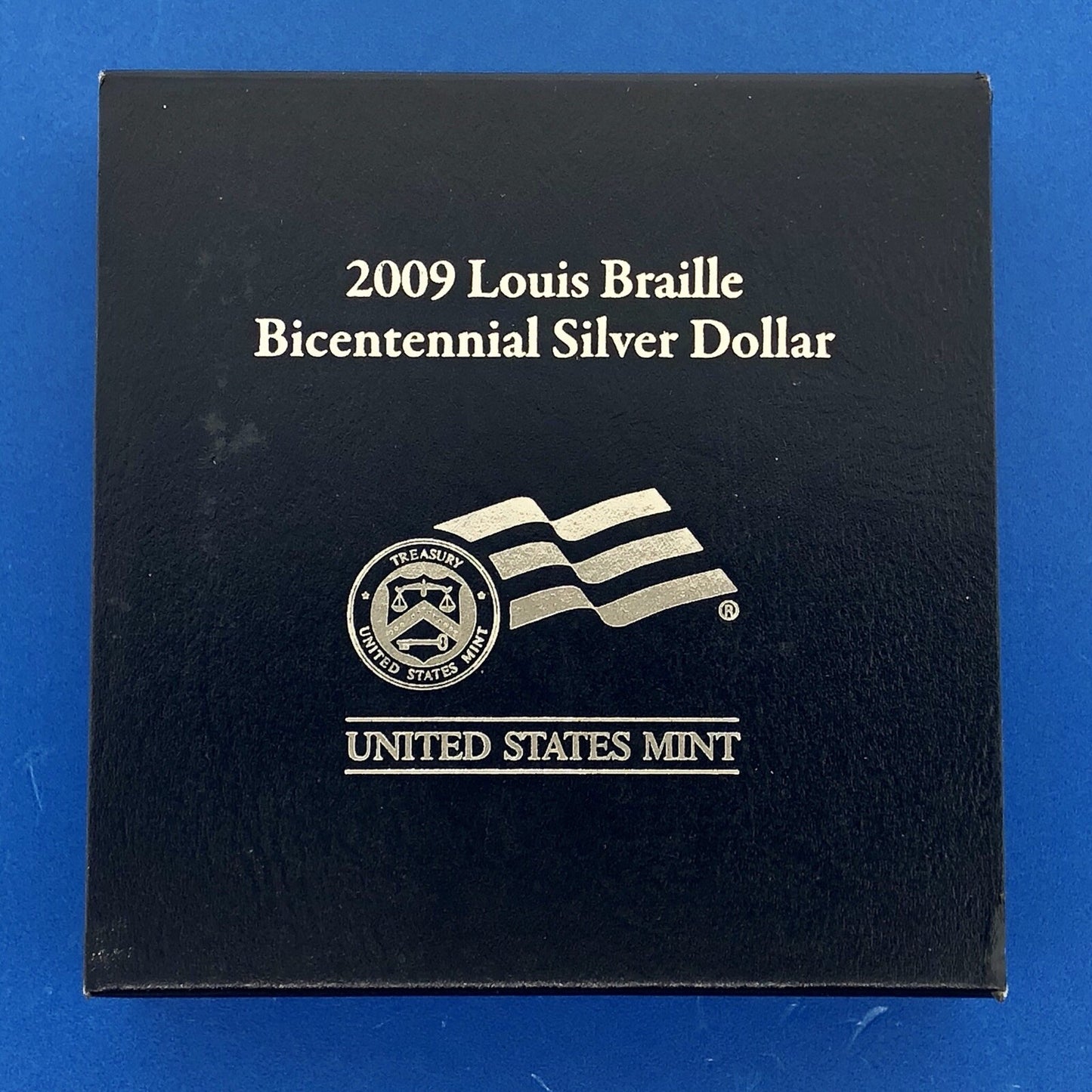 2009 P Louis Braille Bicentennial Commemorative Proof Silver Dollar $1 OMP/COA