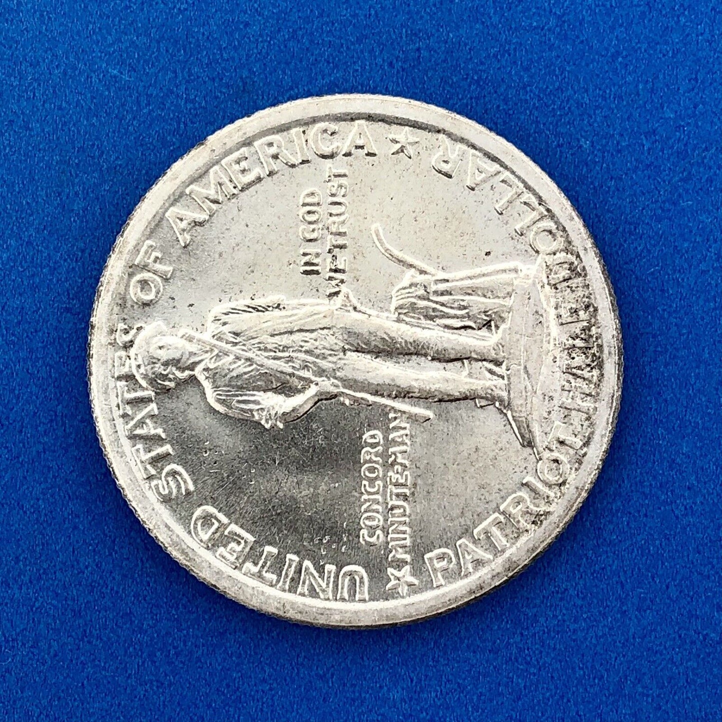 1925 Lexington Concord Sesquicentennial Commemorative Silver Half Dollar Coin