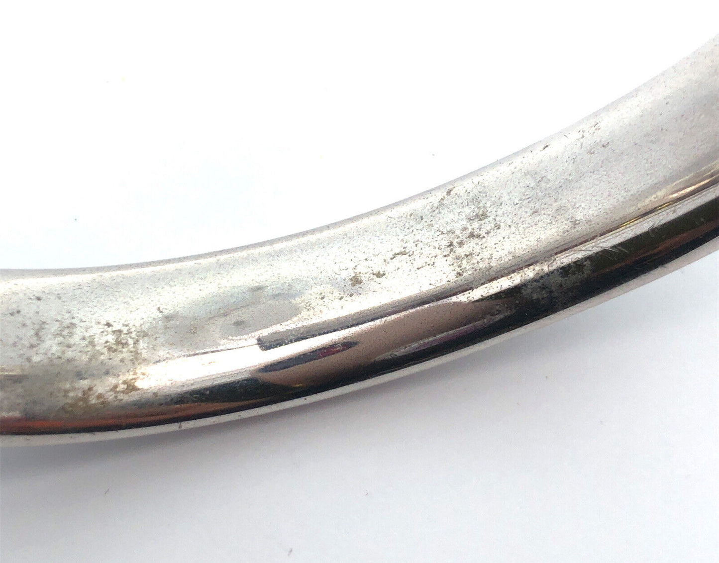 Antique Henry F Barrows Sterling Silver Florentine Slide Hinge Bangle Bracelet