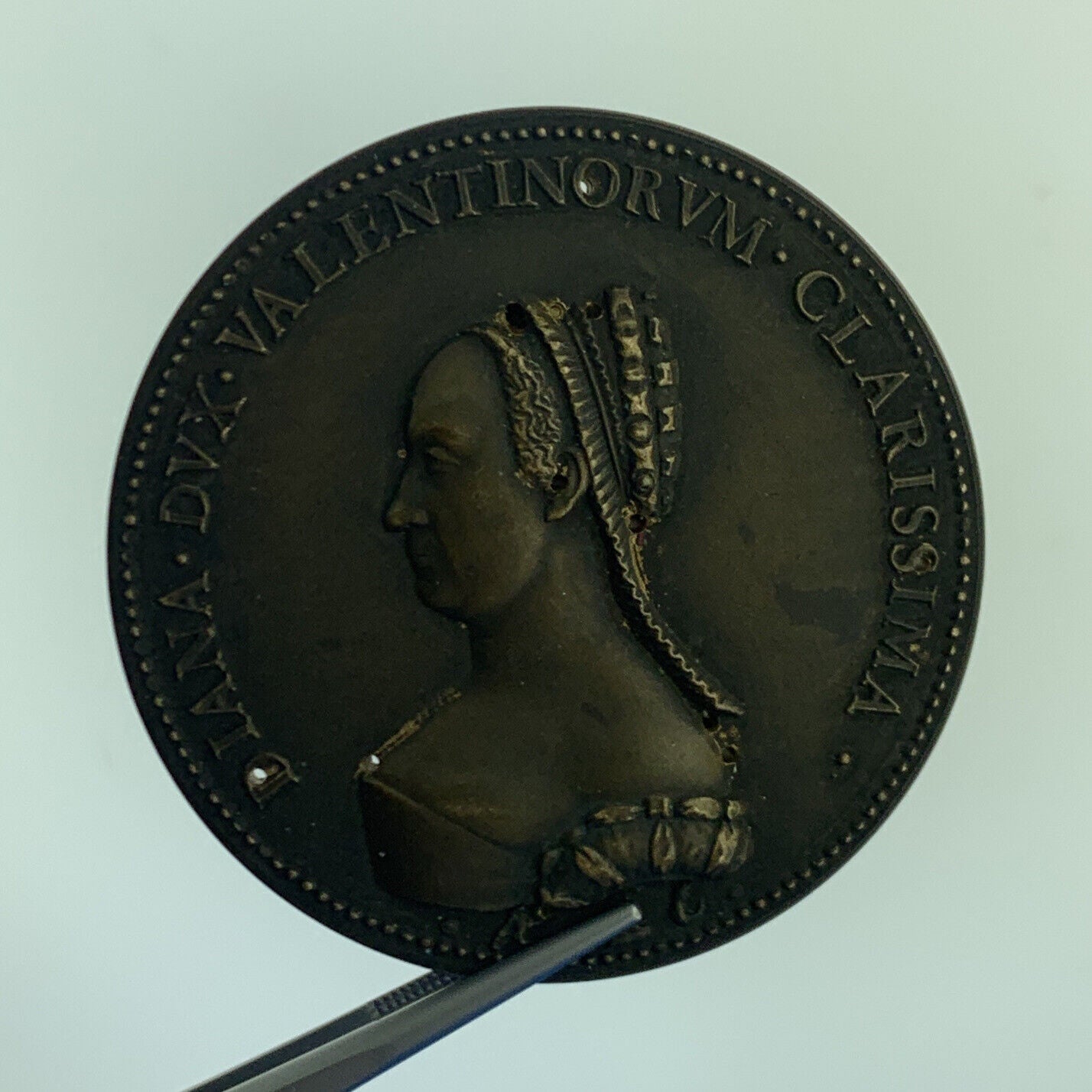 1974 Diana De Poitiers Henry VII Mistress Renaissance Patroness Bronze Medal