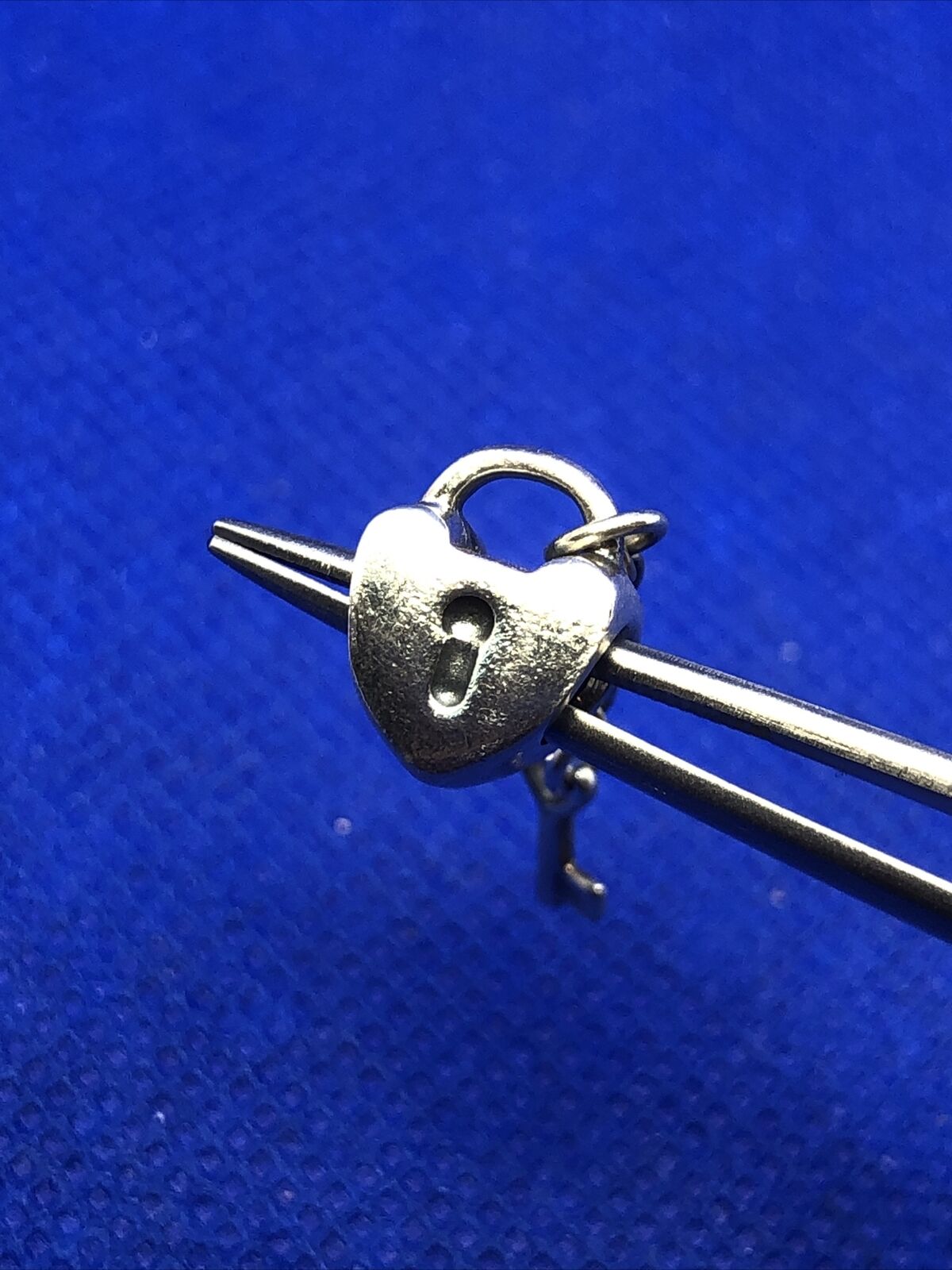 Retired PANDORA ALE 925 Sterling Silver Key To My Heart Heart & Key Charm 790971