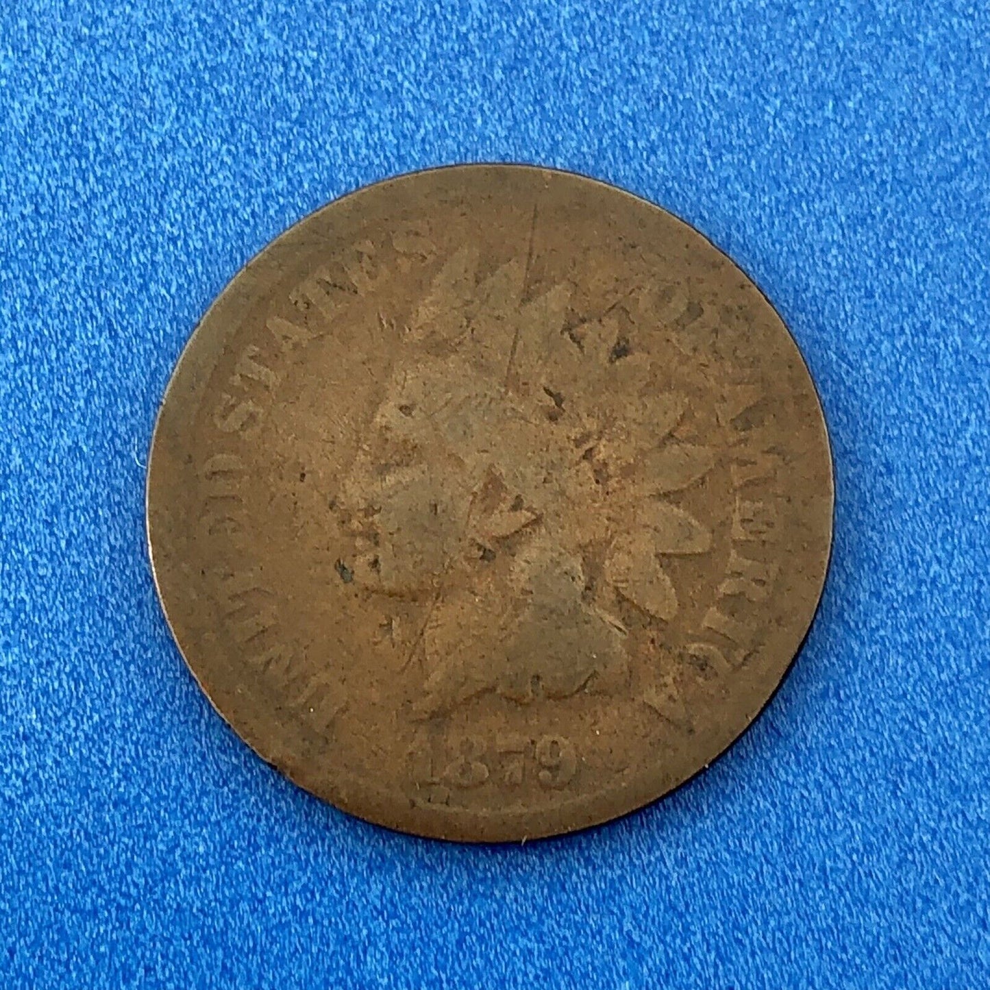 1879 P Indian Head One Cent Penny Type 3 Bronze Better Key Philadelphia Coin