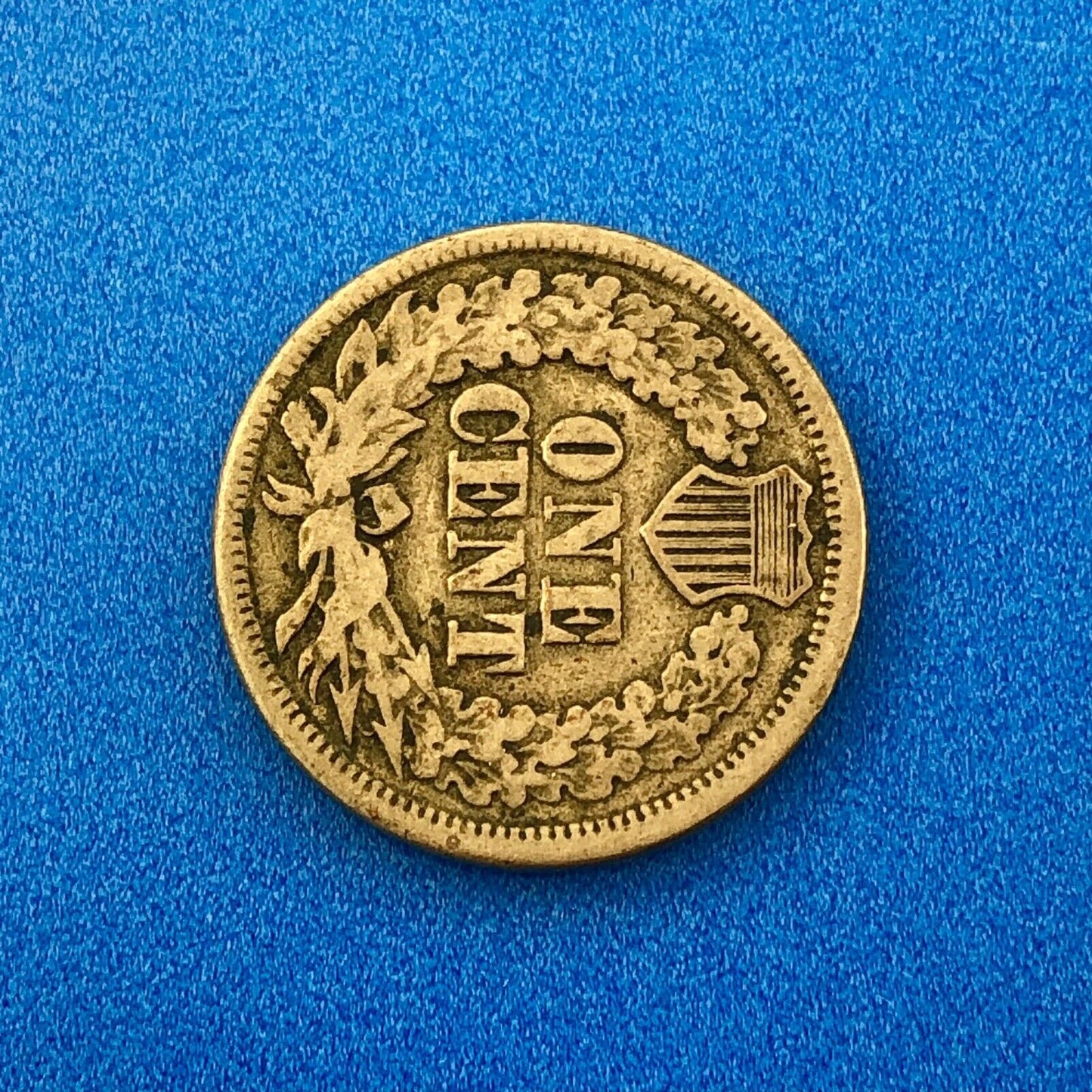 1863 Indian Head One Cent Penny Type 2 Copper Nickel Better Philadelphia Coin