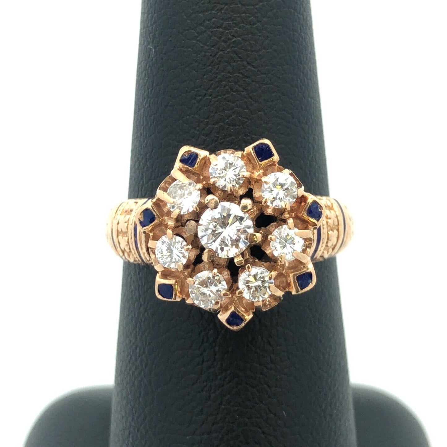 Designer 14K White Gold Round Diamond Wedding Anniversary Band Ring