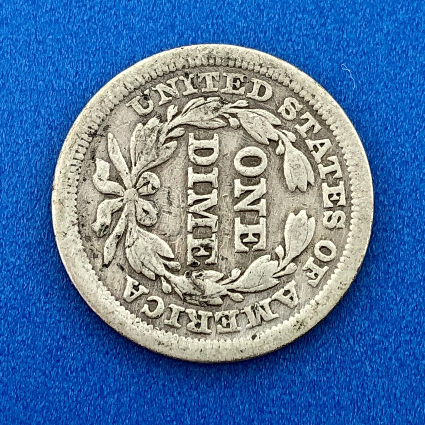 1857 P Seated Liberty Silver Dime 10c Better Key Philadelphia Mint Coin