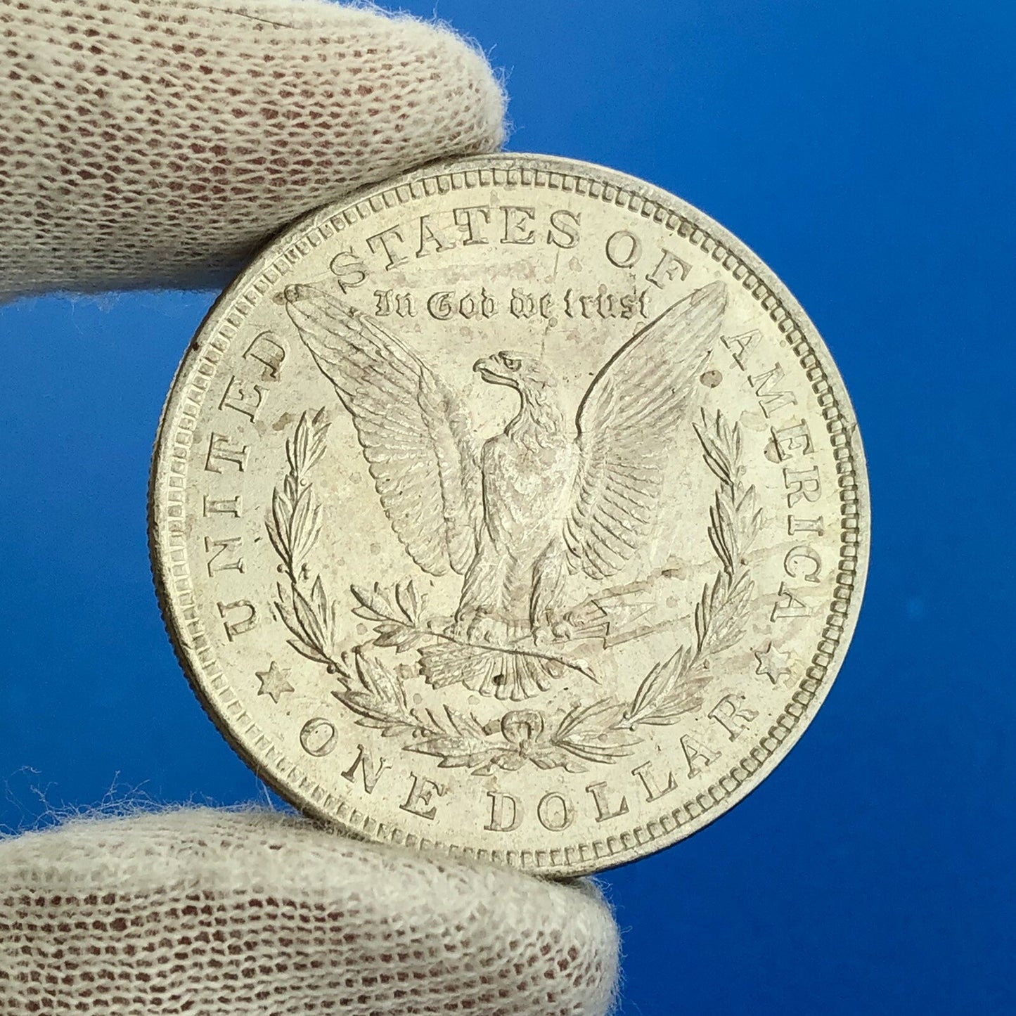 1921 P Morgan Silver Dollar $1 Last Year Issue Philadelphia Mint Coin White BU