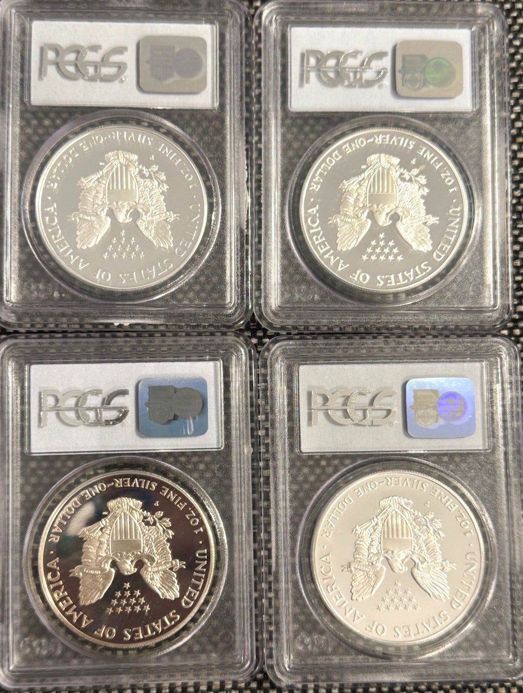 1986-2005 $1 American Silver Eagle 1 oz PF PR69 DCAM UCAM PCGS 20 Coin Set