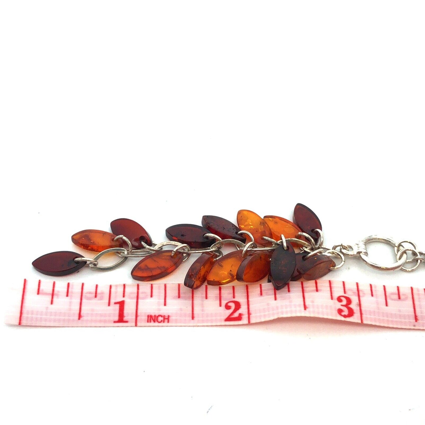 Designer 925 Sterling Silver Amber Courage Talisman Amulet Statement Necklace