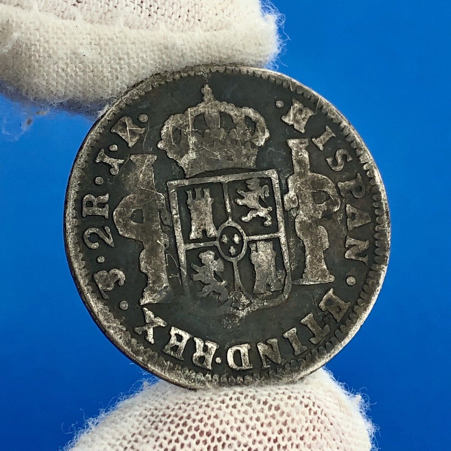 1776 Bolivia Silver 2 Reales Carlos III Potosi Mint JR Colonial Milled Coinage