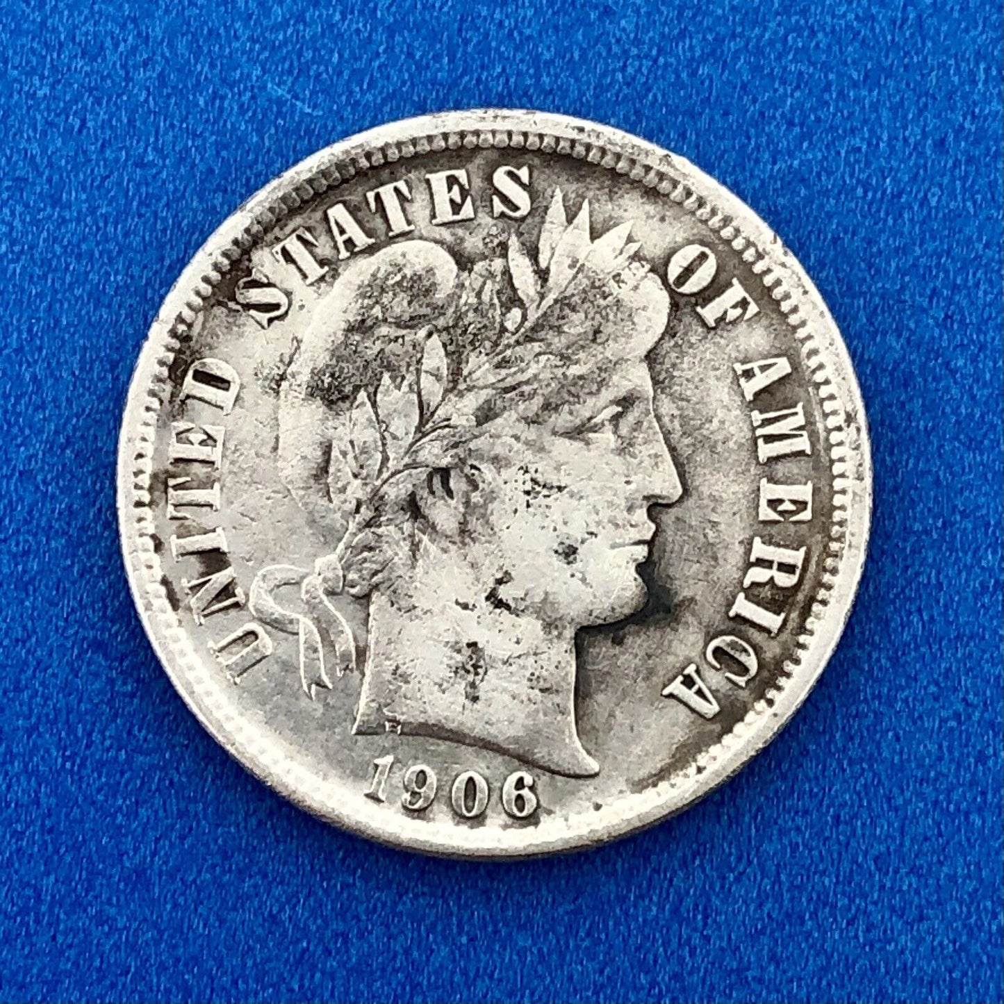 1906 O Barber Silver Dime $.10 Better Rare Scarce Key New Orleans Mint Coin