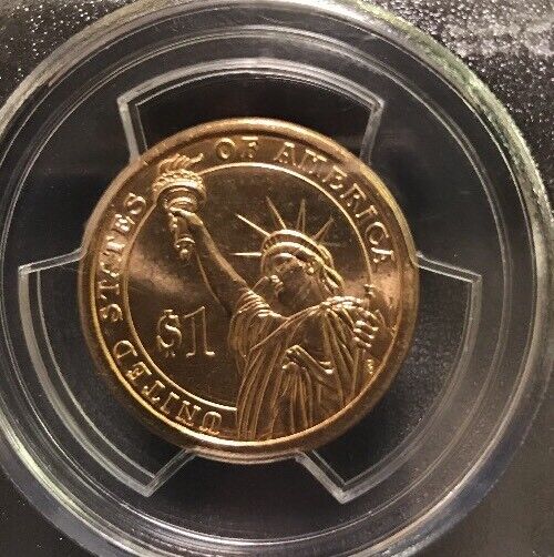 2007 D John Adams Presidential Dollar $1 PCGS MS63 First Day of Issue Position B