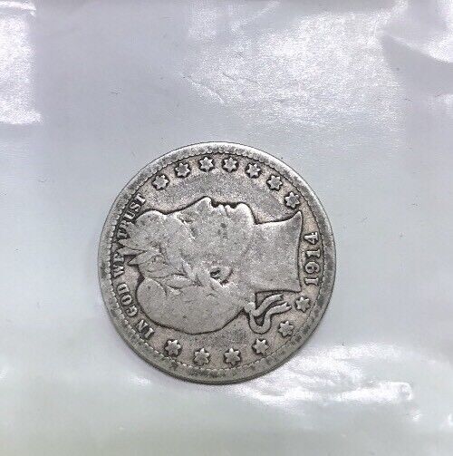 1914 D Barber Silver Quarter 25c $.25 Better Key Denver Rare Scarce