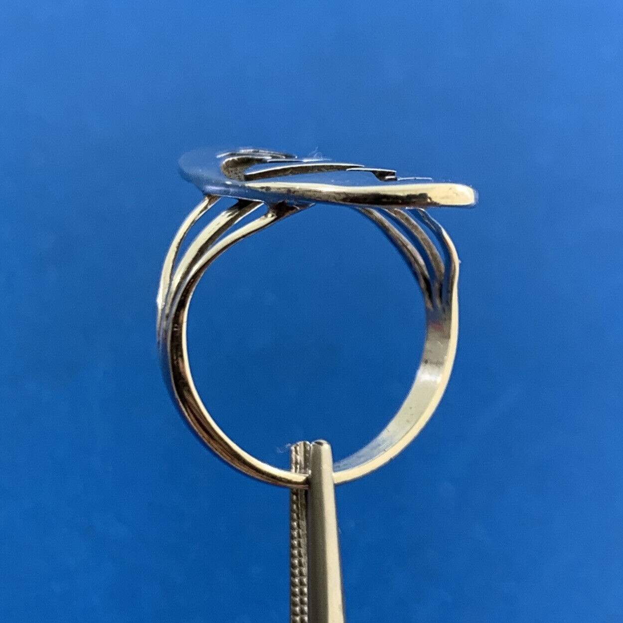 Native American Hallmarked 925 Sterling Silver Kokopelli Statement Finger Ring
