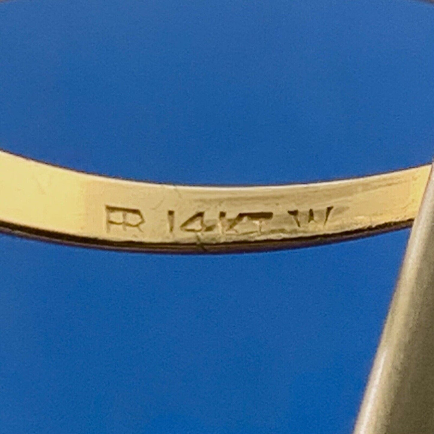 14K Yellow & White Gold Round Miner's Diamond Solitaire Engagement Ring