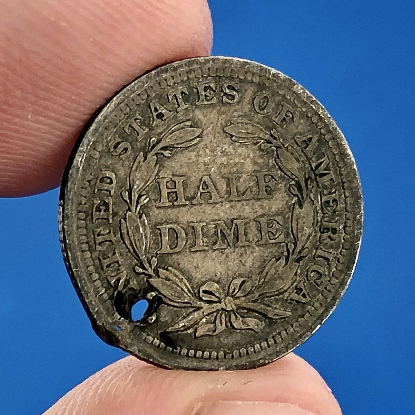 1855 P Seated Liberty Silver Half Dime Type 3 Better Key Rare Philadelphia Coin