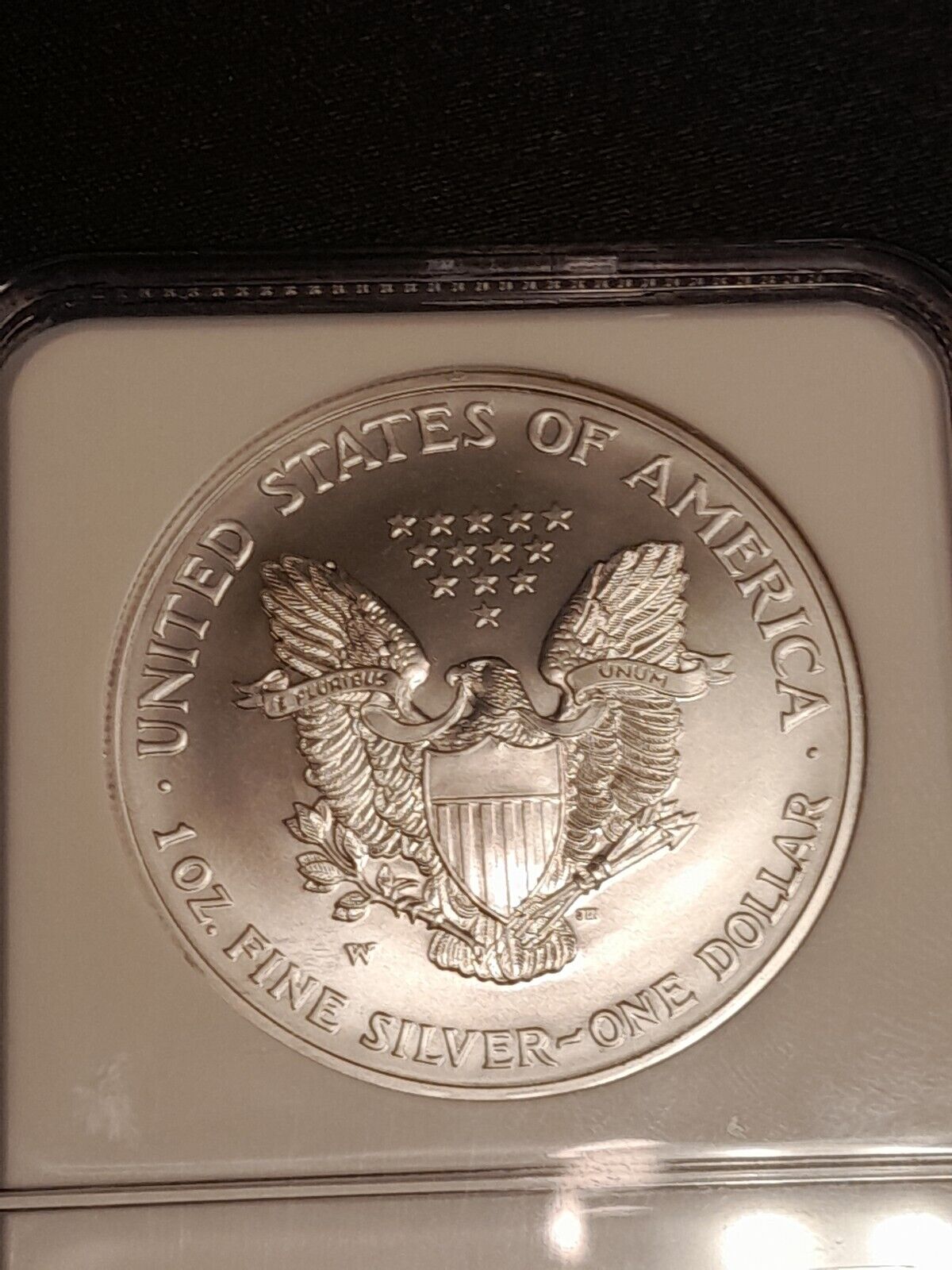 2008 W Eagle Silver $1 Reverse of 2007 MS 70 NGC Ultra Rare