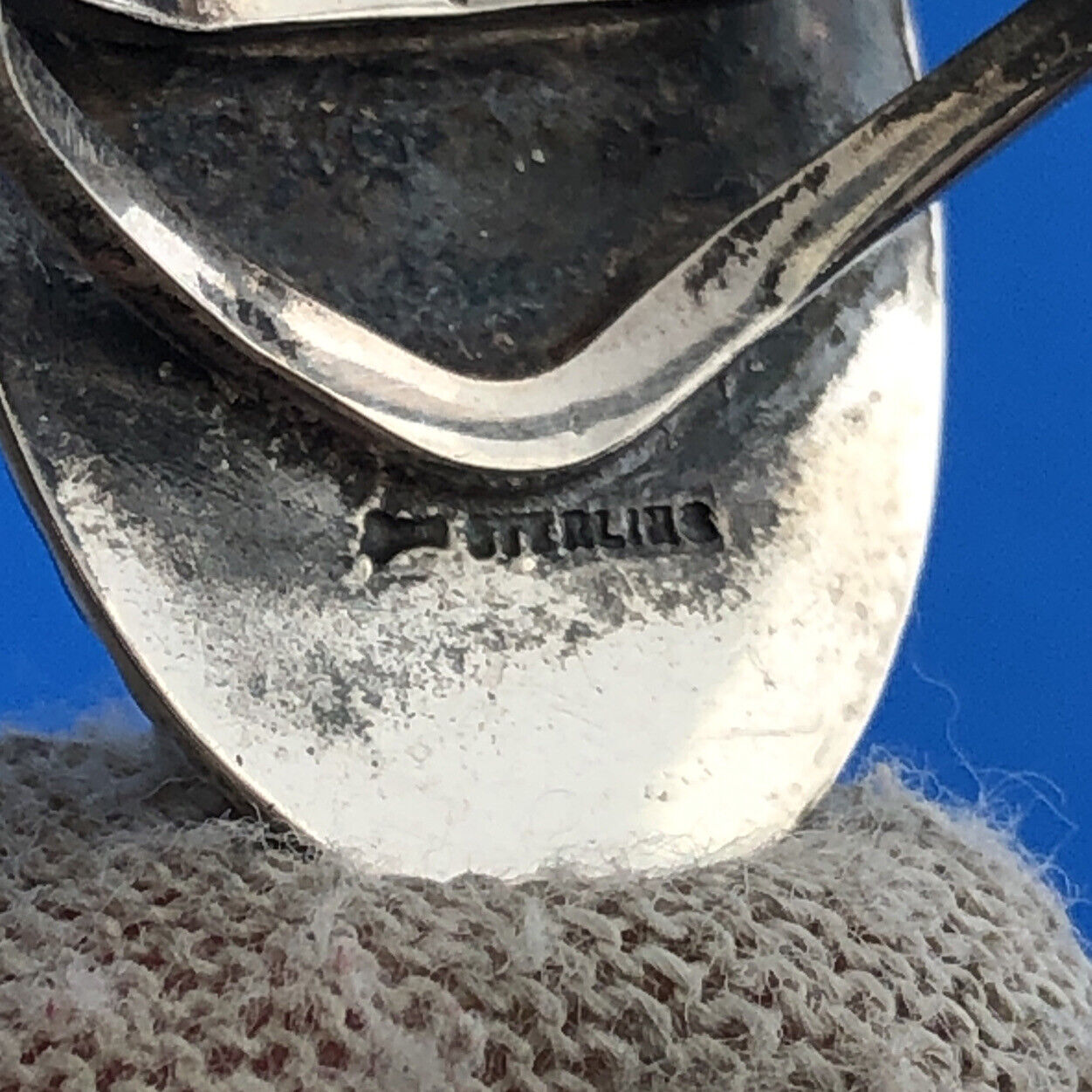 Stunning Sterling Silver 925 Oval Cabochon Blue Turquoise Finger Ring Size 6.75