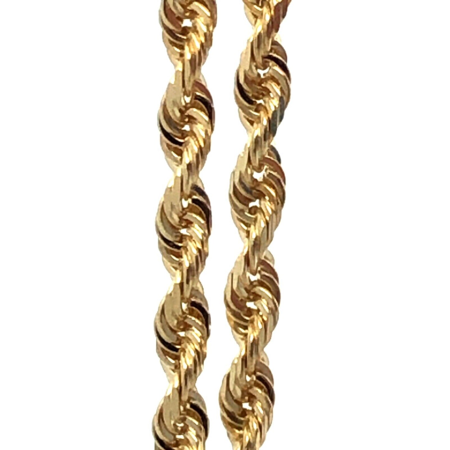 Designer RCI 10K Yellow Gold 18" 3mm Rope Chain Necklace