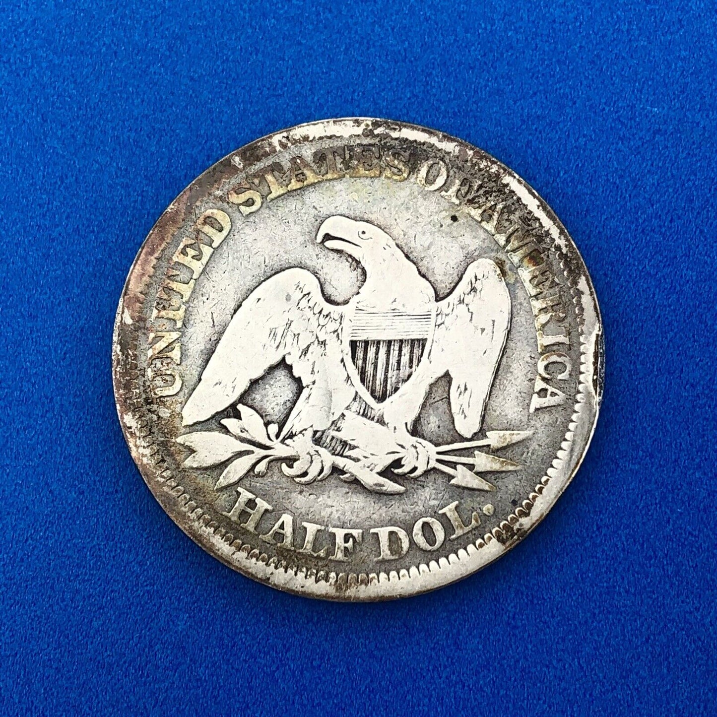 1854 P Silver Seated Liberty Half Dollar 50c Arrows Philadelphia Mint Coin