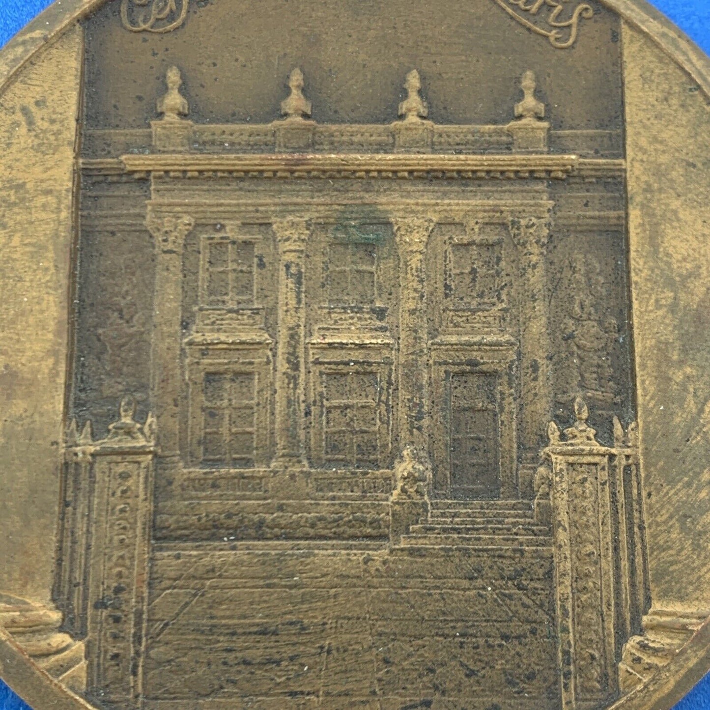 Art Deco Raoul Benard Bronze Central Hanover Paris 20 Place Vendome Bank Medal