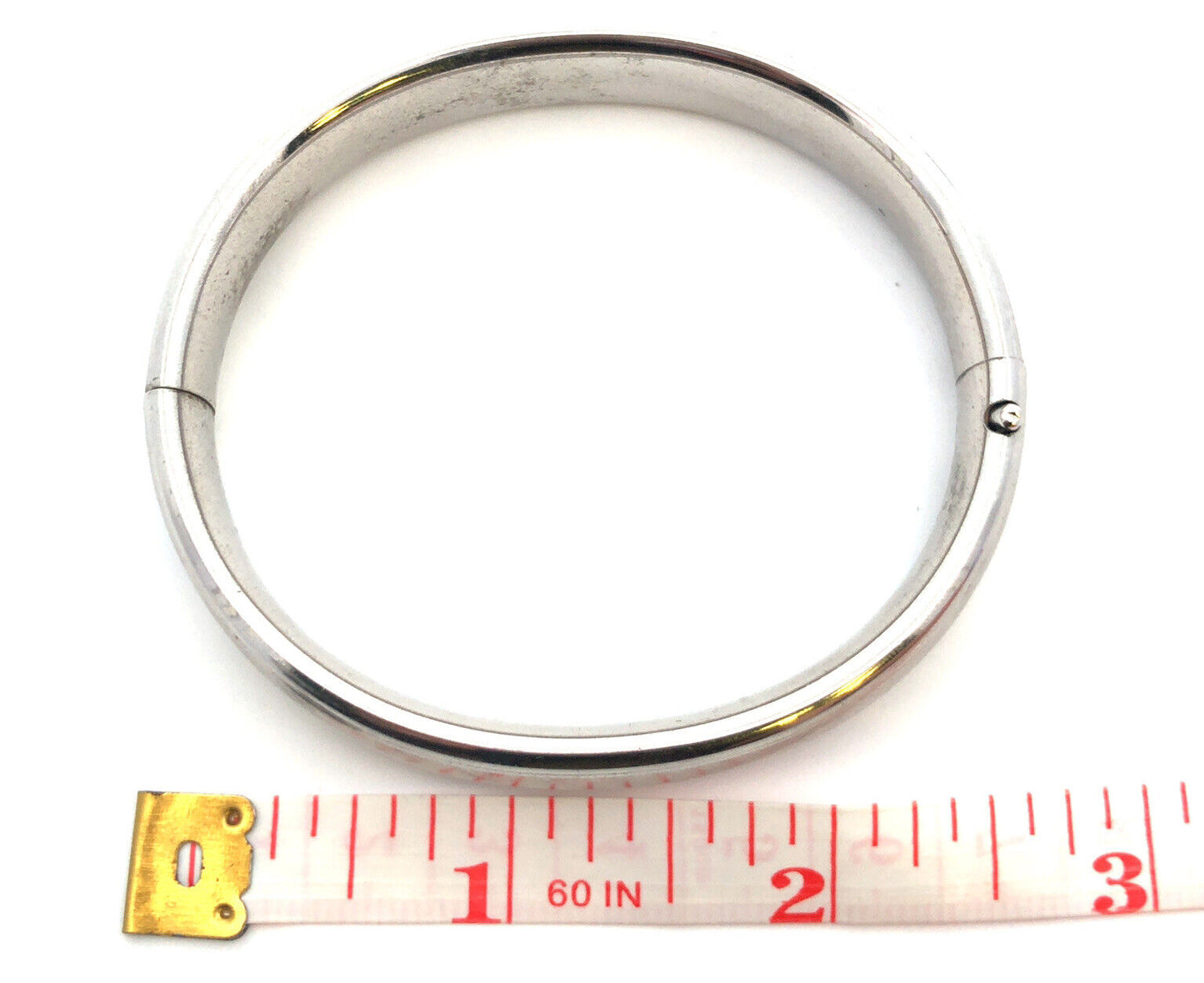 Antique Henry F Barrows Sterling Silver Florentine Slide Hinge Bangle Bracelet