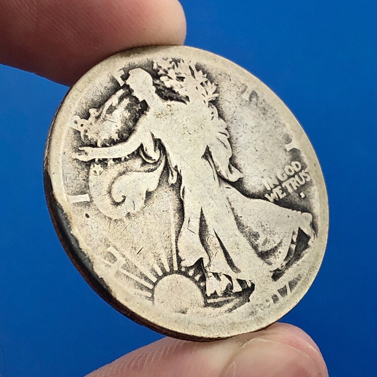 1917 S Obverse Silver Walking Liberty Half Dollar 50c Better Key San Fran Coin