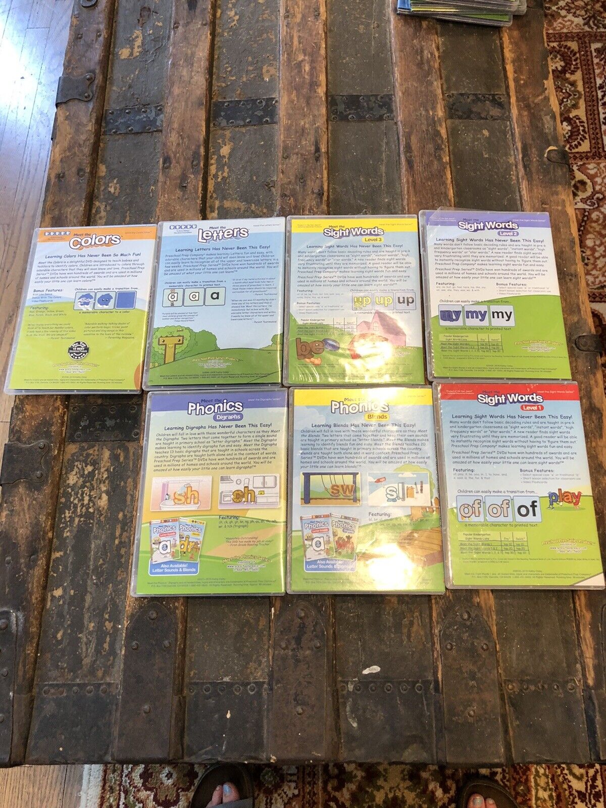 Meet the Math Drills/Facts Phonics Sight Words Letters Preschool Prep DVD Lot