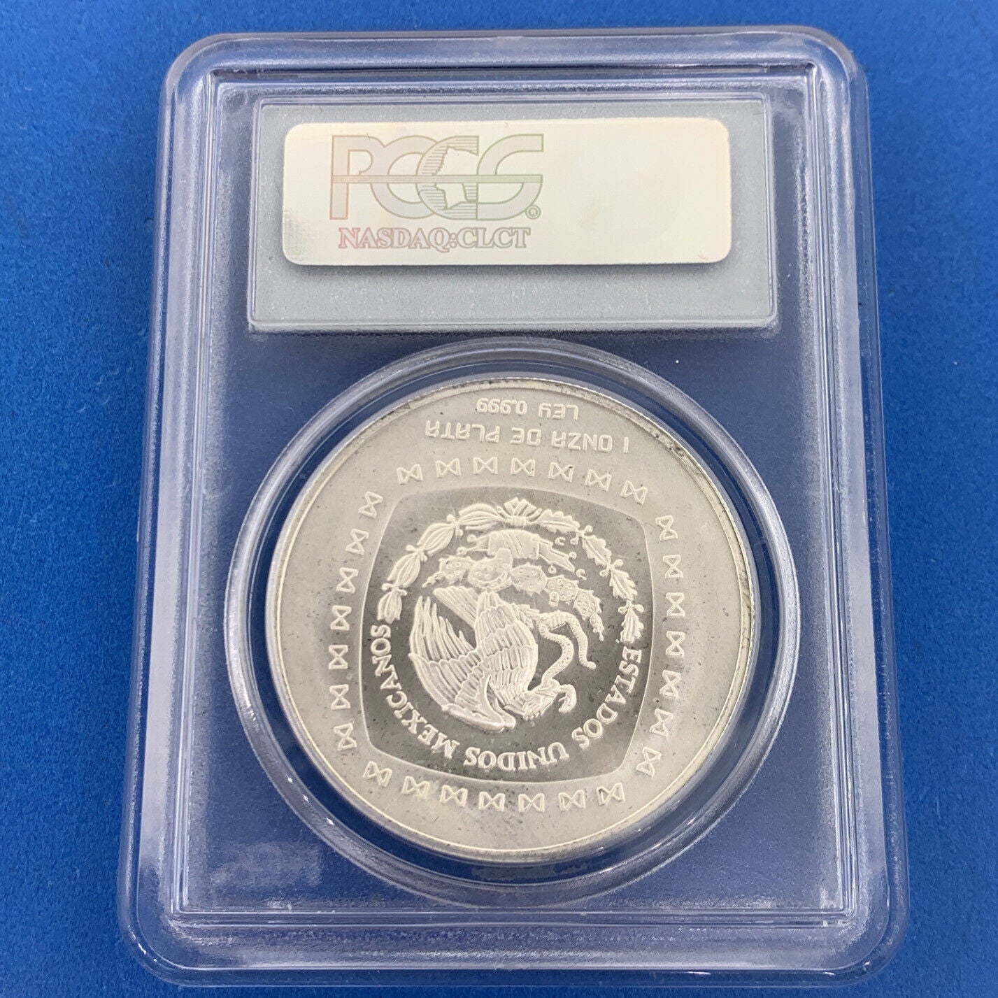 1996 Mo Mexico City 5 Peso 1 oz Silver Hombre Jaguar PCGS MS68 Mexico Coin