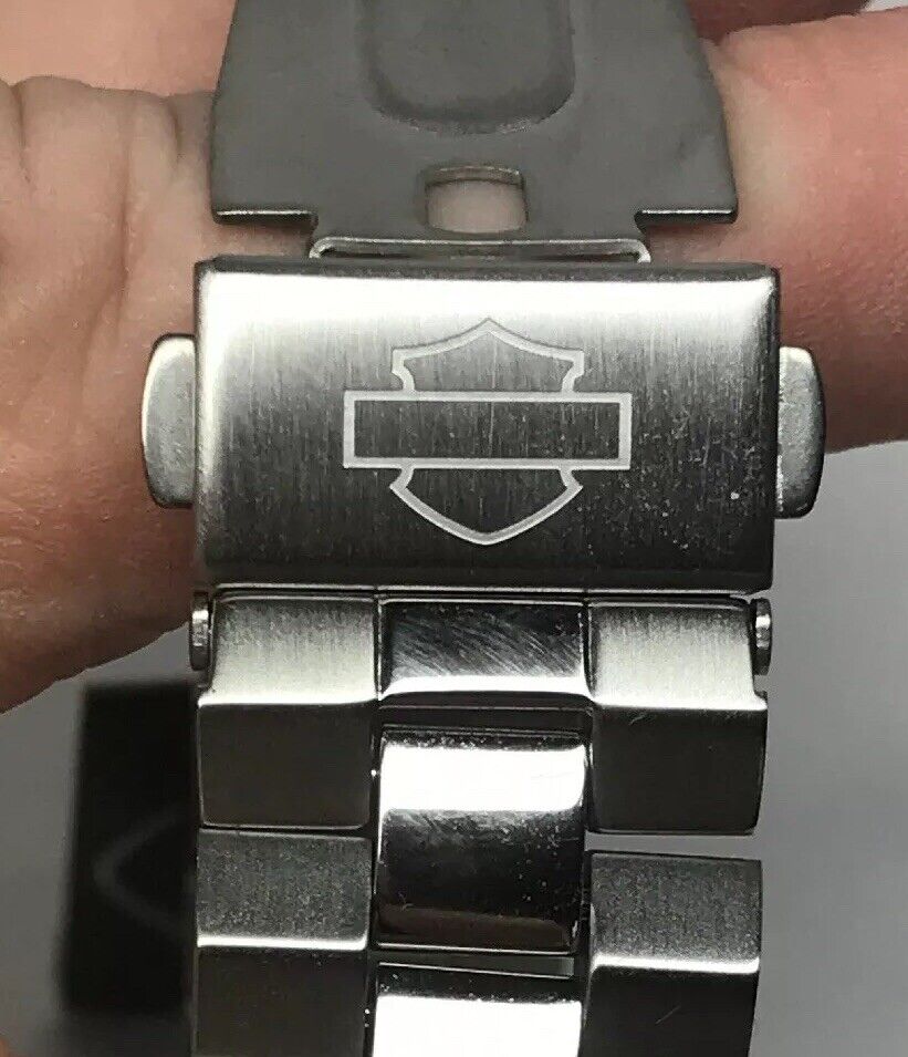 By Bulova Harley-Davidson Womens Stainless Steel Watch 76L171 New in Box W/Tags